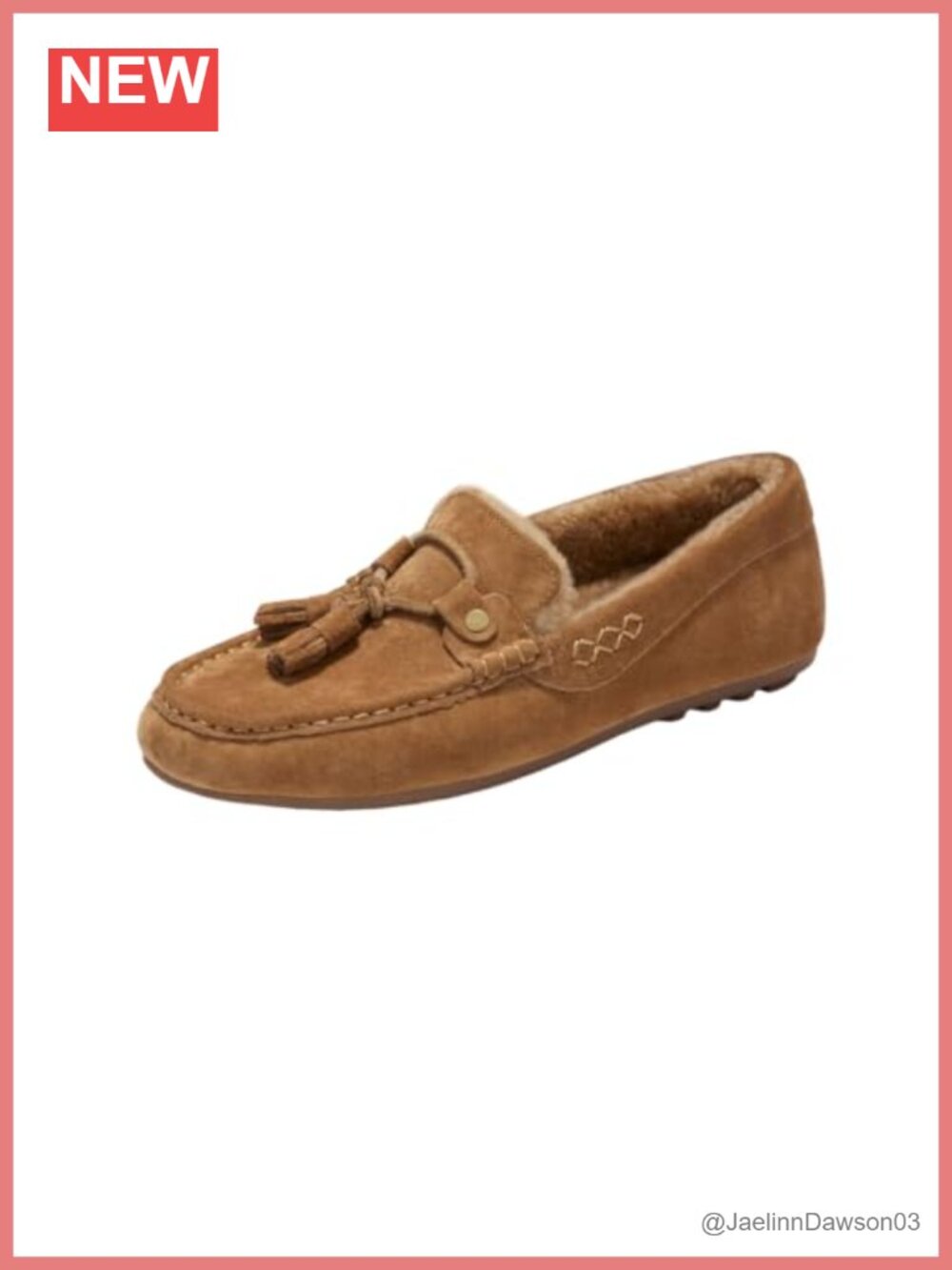 Women's Wool Lined Suede Mocc Driving Loafers Tassel